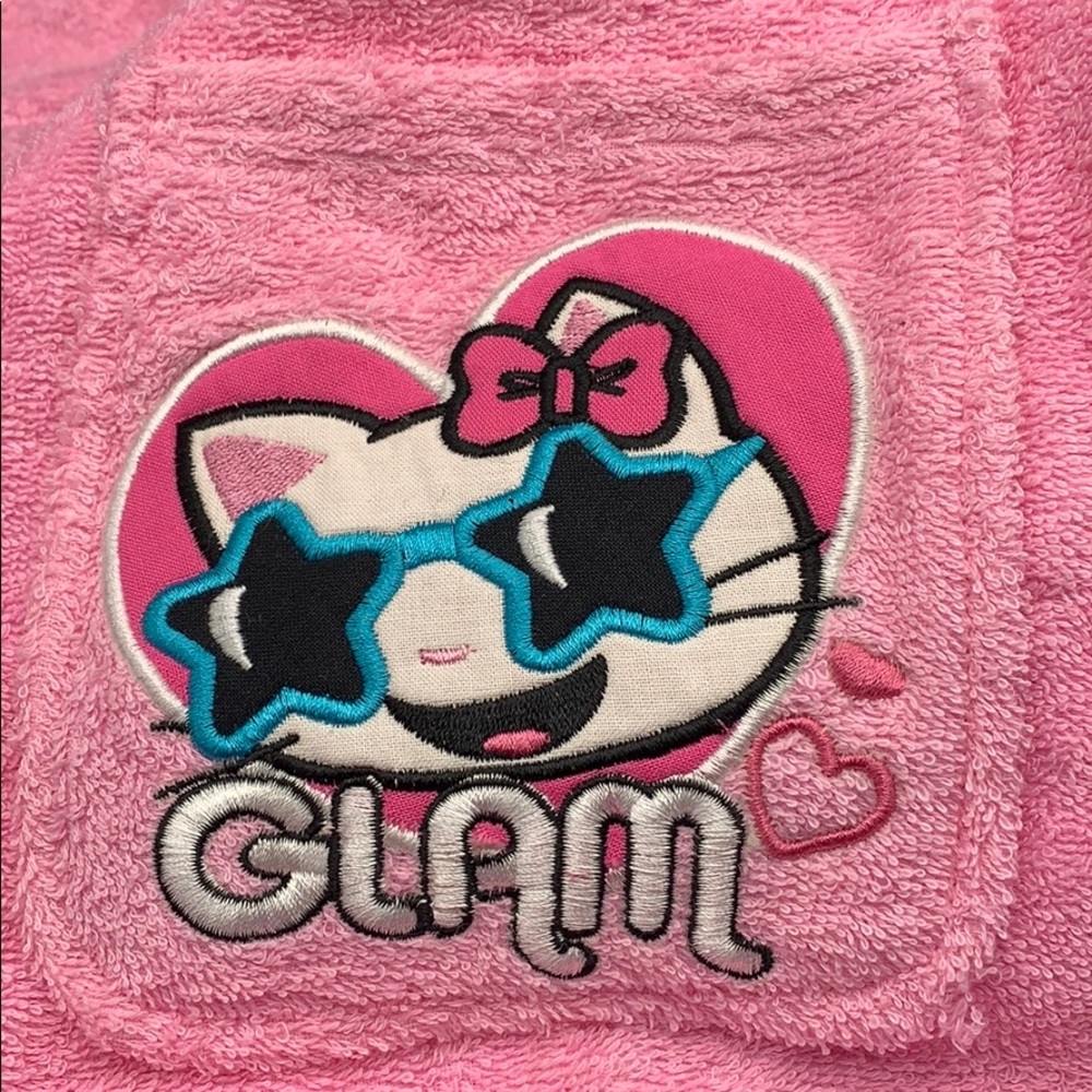 Pampered Princes - Girls Pink Towel Wrap 7/8 (M) - Picture 7 of 7